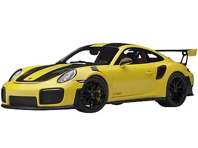 Porsche 911 (991.2) Gt2 Rs Weissach Package Yellow 1/18 Model Car Autoart 78172 • $219.99