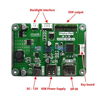 DP To EDP LCD Controller Driver Board Adapter Supports 4K 2K 1080P Resolution • $19.29