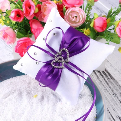 £8.82 • Buy 10 *10cm Ring Bearer Cushion Accessories Bride Engagement Ring Case Box