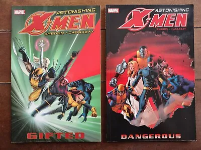 ASTONISHING X-MEN Lot Of 2 TPB - Vol 1 Gifted Vol 2 Dangerous - Marvel Pre-owned • $14.99