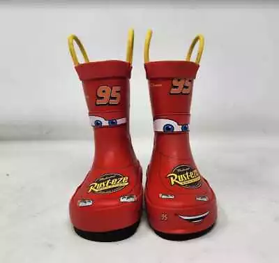 Toddler 5 Western Chief Lightning McQueen Cars Red Rain Boots • $17.99