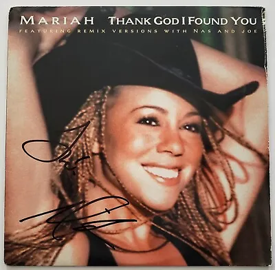 Mariah Carey Signed Thank God I Found You Vinyl Record Beautiful LEGEND JSA • $479.99