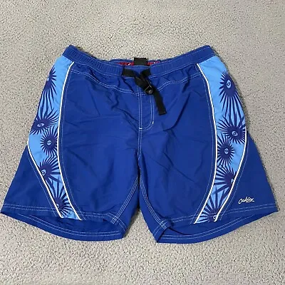 Oakley Cycling Shorts Mens Large Blue Vintage Software Belted Padded Lined • $39.95