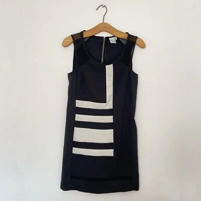 £6 • Buy Miss Captain Trend Straight 2 Tone Dress Mod Scooter Skins Size 6 60s