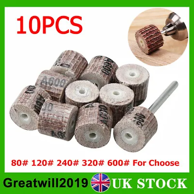 £4.89 • Buy 10X Flap Wheel Sanding Sandpaper Polish Disc For Dremel Rotary Tool 80-600 Grit