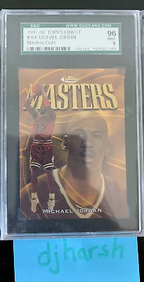 1997-98 Topps Finest Michael Jordan Masters Gold #154. Graded SGC 96 Mint!! 🔥🔥 • $523.99