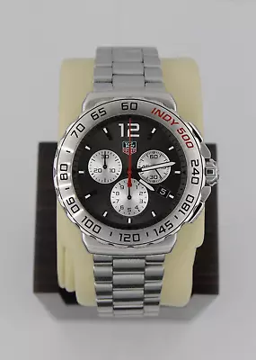 Tag Heuer CAU1113.BA0858 Indy 500 Mens Watch Formula 1 Chronograph Gray Red F1 • $985