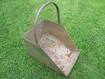 Vintage Antique Metal Coal Or Coke Scuttle - Or Use As Log Holder In Fire Place • £15