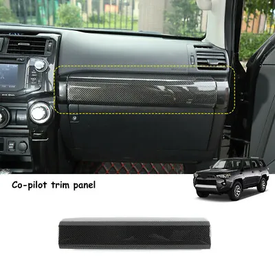 Front Co-pilot Dashboard Panel Cover Trim Bezels For 4Runner 2010+ Carbon Fiber • $25.79