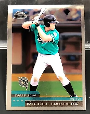 2000 Topps Chrome Traded MIGUEL CABRERA Rookie Card #T40 RC 500HRs 3000 Hits • $175