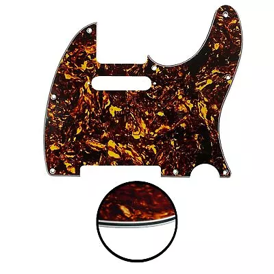 £9.96 • Buy 3-ply Tele Telecaster Scratchplate + 8 SCREWS White Pickguard Scratch Plate UK ✅