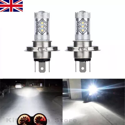 2PCS H4 LED Bulb Motorcycle 9003 HB2 Headlight 9000LM 6500K High Beam Light Xf • $10.19