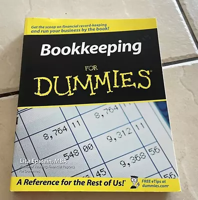 Bookkeeping For Dummies Manage Your Own Finances By Lita Epstein Paperback • $20