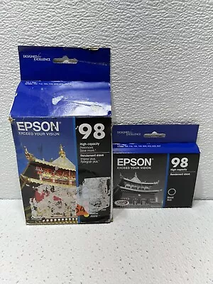 $99.95 • Buy 7 Pack Epson 98 High Yield Ink Set T098120-BCS & T098120 Date: October 2024