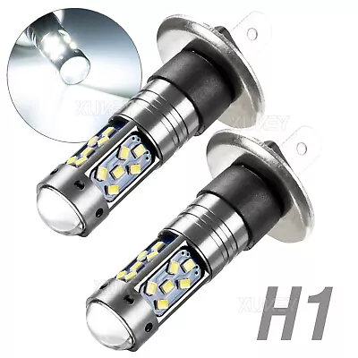 X2 H1 LED Car Lights Headlight Fog Lamp Bulbs Kit H/Lo Beam 6000K White 27-SMD • $10.85