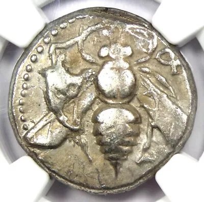 Ionia Ephesus Silver AR Tetradrachm Bee Stag Coin 300 BC - Certified NGC VF • $1885.75