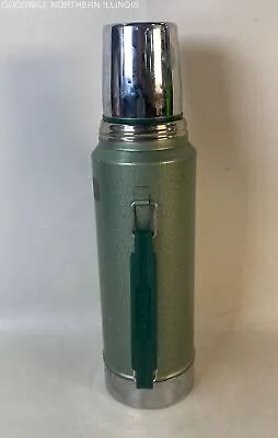 Vintage Aladdin Stanley Green Quart Thermos Vacuum Bottle W/Cup Lid- AS IS • $9.99