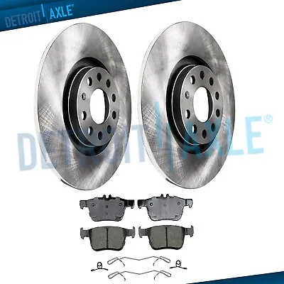 10.71  REAR Disc Brake Rotors Ceramic Pads For 2015 2016 2017 Audi A3 A3 Ouattro • $66.24