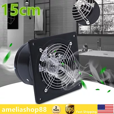 15cm Shutter Exhaust Ventilation Fan Air Blower PowerfulAttic Shed Greenhouse • $23.75