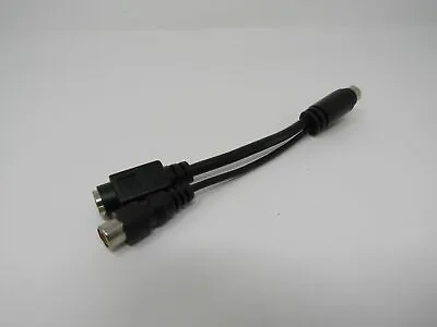 Standard Y Splitter RCA S Video 7 Pin DIN Adapter Cable 3 Inches Male Female • $9.55