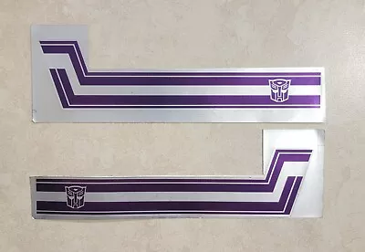 Transformers G1 Optimus Prime Trailer Purple Sticker Sheet Rare! Decals Labels • $12.99