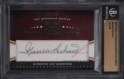 2009 Razor Cut Signature Sports Icons Maurice Richard AUTO 18/49 Autograph • $499