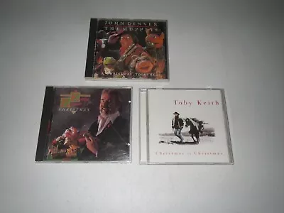 Christmas (3 CD LOT) John Denver & The Muppets / Kenny Rogers / Toby Keith • $7.99