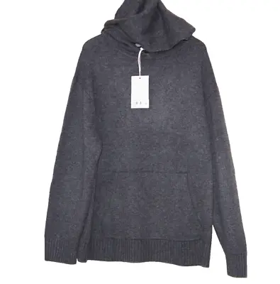NWT FRAME Cashmere Gray Hoodie Men's Sweater Pullover Size:XL • $400