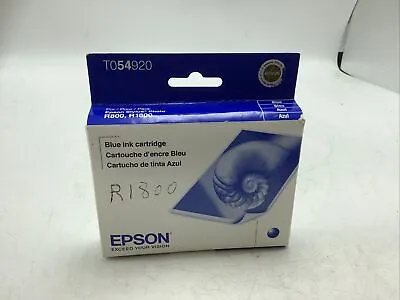Genuine Epson R800 R1800 T0549 Blue Print Ink T054920 Expired • $5.99
