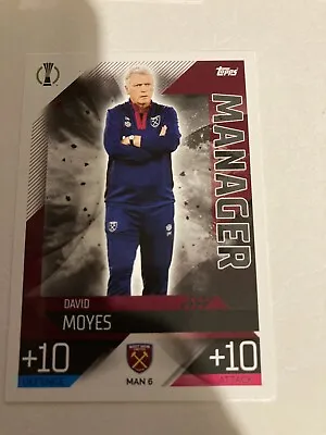 Match Attax 2022 - 23 Extra  Card  David Moyes  West Ham United  Manager • £0.99