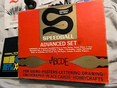 Vintage 1960’s Speedball Calligraphy Advanced Set W/Pens & Tips Text Book • $39.95