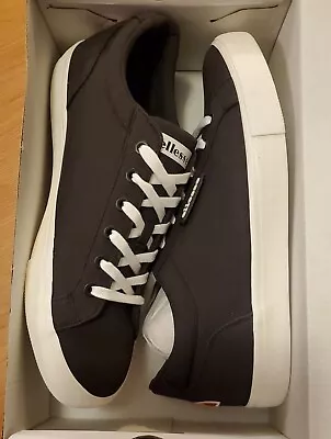 Ellesse Heritage  Stefania Vulc Black Canvas  Sneaker Sz 45/11 New • $39.95