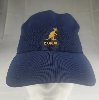 Kangol Medium Tropic Ventair Space Cap Baseball Hat Blue Made In Great Brittain • $18.74