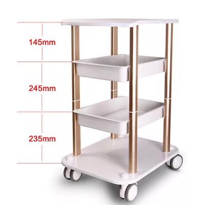 Medical Trolley Cart Mobile Ultrasound Scanner Rolling Cart Dental Equipment • $78