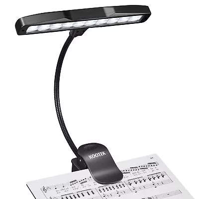 Music Stand Light Clip On Piano Lights 10 LED Adjustable Neck Rechargeable U... • $33.23