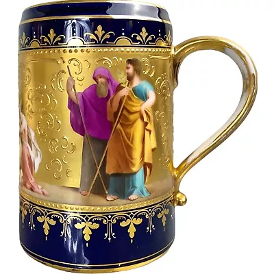 Antique Royal Vienna Style Tankard Handpainted Depicts Apollo/Signed  R. Ullman • $425