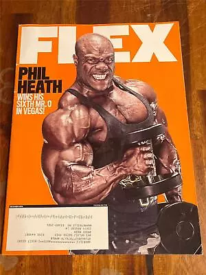 FLEX Bodybuilding Muscle Magazine Mr Olympia PHIL HEATH 12-16 • $4.99