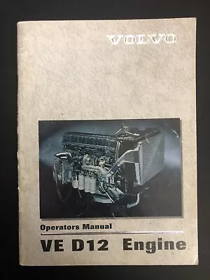 Volvo Truck VE D12 Engine Operators Manual • $59.95