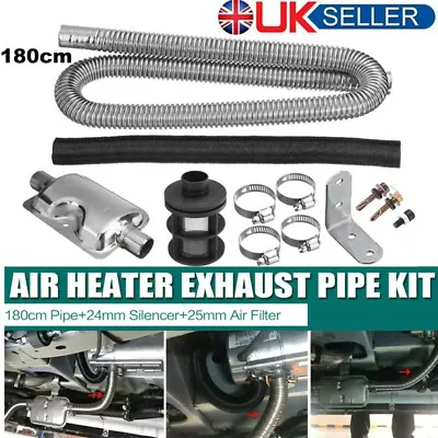 Exhaust Pipe + Silencer + Air Filter For Eberspacher Webasto Air Diesel Heater • £20.99