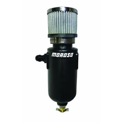 Moroso Engine Vacuum Breather Tank 85404; Catch Can 3.13 X10.5  Polyethylene 1qt • $59.81