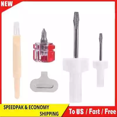 5pcs Needle Plate Screwdriver Thread Removal Cleaning Brush For Sewing Machine • $5.94