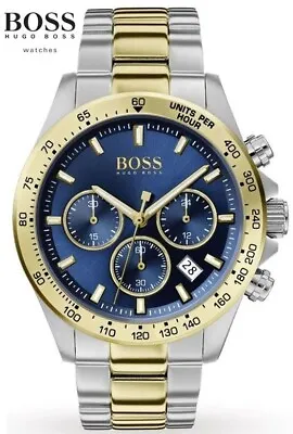 £93.95 • Buy Mens Hugo Boss Hero Watch Silver Blue Dial Hb1513767  + 2yr Warnty + Gift Bag