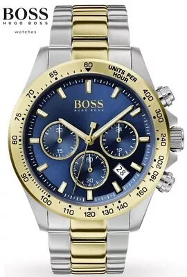 £93.95 • Buy Mens Hugo Boss Hero Watch Silver Blue Dial Hb1513767  + 2yr Warnty + Gift Bag