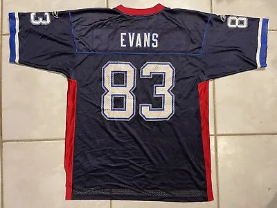 Vintage REEBOK Buffalo Bills Lee Evans NFL Jersey Men’s Large • $39.99