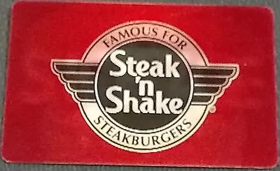 NEW Unused STEAK N SHAKE 3D Burger Lenticular Changing GIFT CARD No Cash Value • $1.99