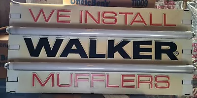 Walker Muffler Lighted Sign-double Sided-works-used • $150