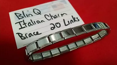 Italian Charm Bracelet 20 Links TOTAL Stainless LOVE HUSBAND & GIRL SCOUT MOM • $9.99
