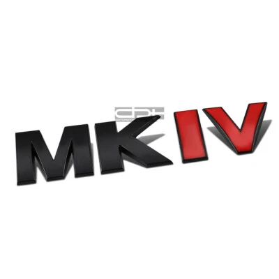 $7.28 • Buy Fit VW Mk Iv Golf/Jetta Metal Bumper Trunk Grill Emblem Decal Badge Black Red