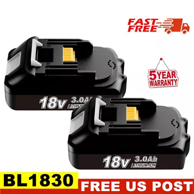 2PACK3.0Ah Replacement For Makita BL1815 BL1830 18V Lithium-Ion Cordless Battery • $27.89