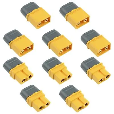 5 Pairs XT60H Connectors Plug Male + Female Connector With Cap 30A For RC Model • £4.95